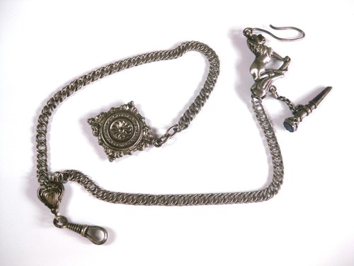 Antike uhrenkette silber - uhrenkette,