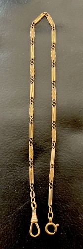 Antike goldfarbene uhrkette - goldfarbene,