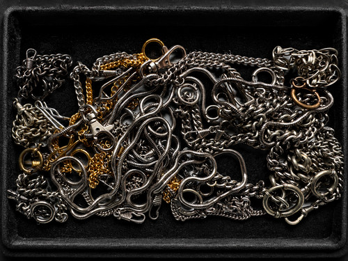 Uhrenkette silber und - -,