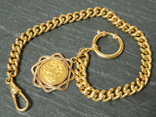 Alte goldene taschenuhrkette - alte,