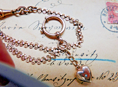 Herz liebe taschenuhrkette - herz,