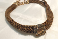 Uhrenkette Echthaar 800 Silber