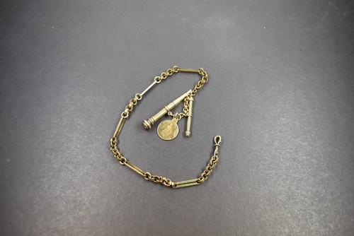 Antike taschenuhrkette mit - taschenuhrkette,