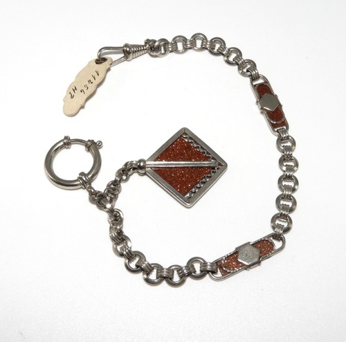 Antike art deco uhrenkette - art,