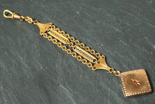 Alte goldene taschenuhrkette - goldene,