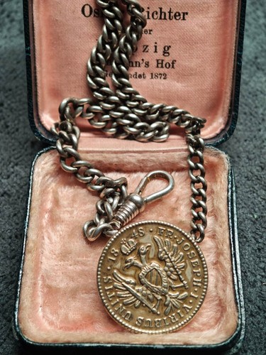 Antike silber taschenuhrkette - silber,