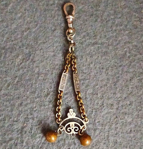 Antike uhrenkette mit clip - uhrenkette,