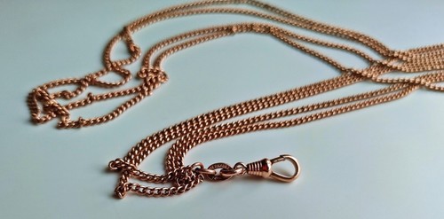 Uhrenkette antik vergoldet - antik,