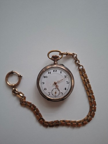 Alte taschenuhr mit kette - mit, /