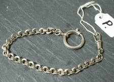 Alte silberne Taschenuhrkette