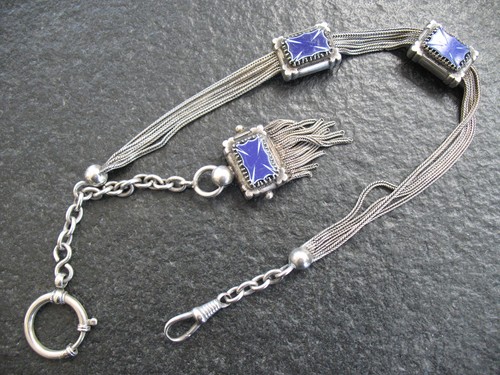 Taschenuhrkette silber 800 - taschenuhrkette,