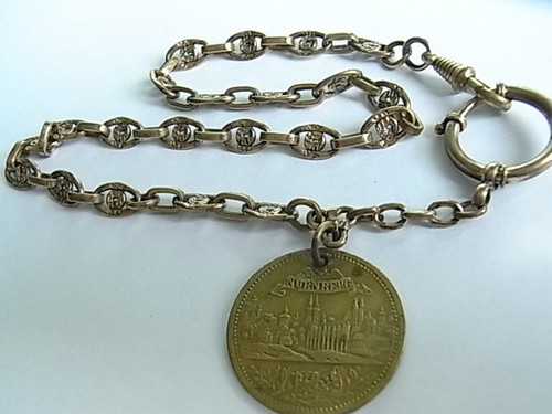 Antik taschenuhrenkette mit - antik,