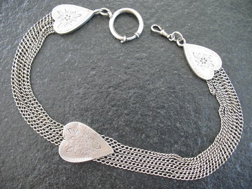 Taschenuhrkette silber - taschenuhrkette,