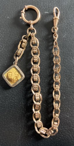 Antike goldfarbige uhrkette - antike,