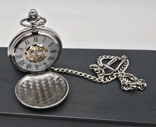 Vintage skeleton taschenuhr - vintage,